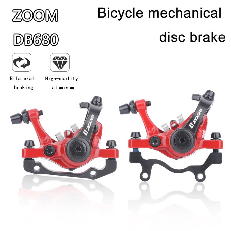 ZOOM DB680 Bicycle Brakes Mtb Mechanical Disc Brake Set For Mountain Bike Electric Scooter Caliper With Rotor 160mm Cycling