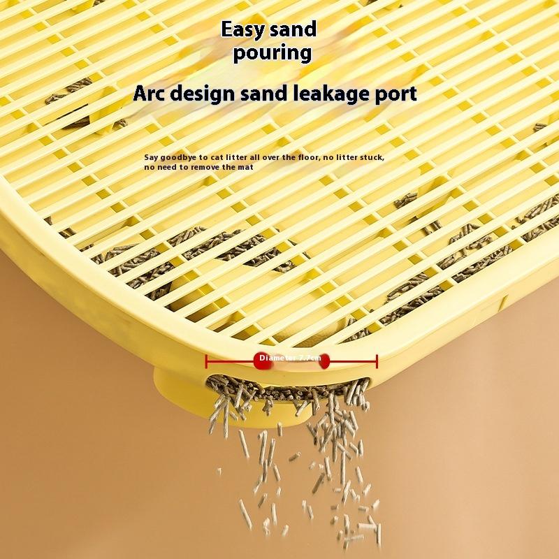 Indoor Cat Litter Mat Easy To Clean Double Layer Litter Box Control Sand Table Non-Slip Washable Cat Litter Mat Collection Pad