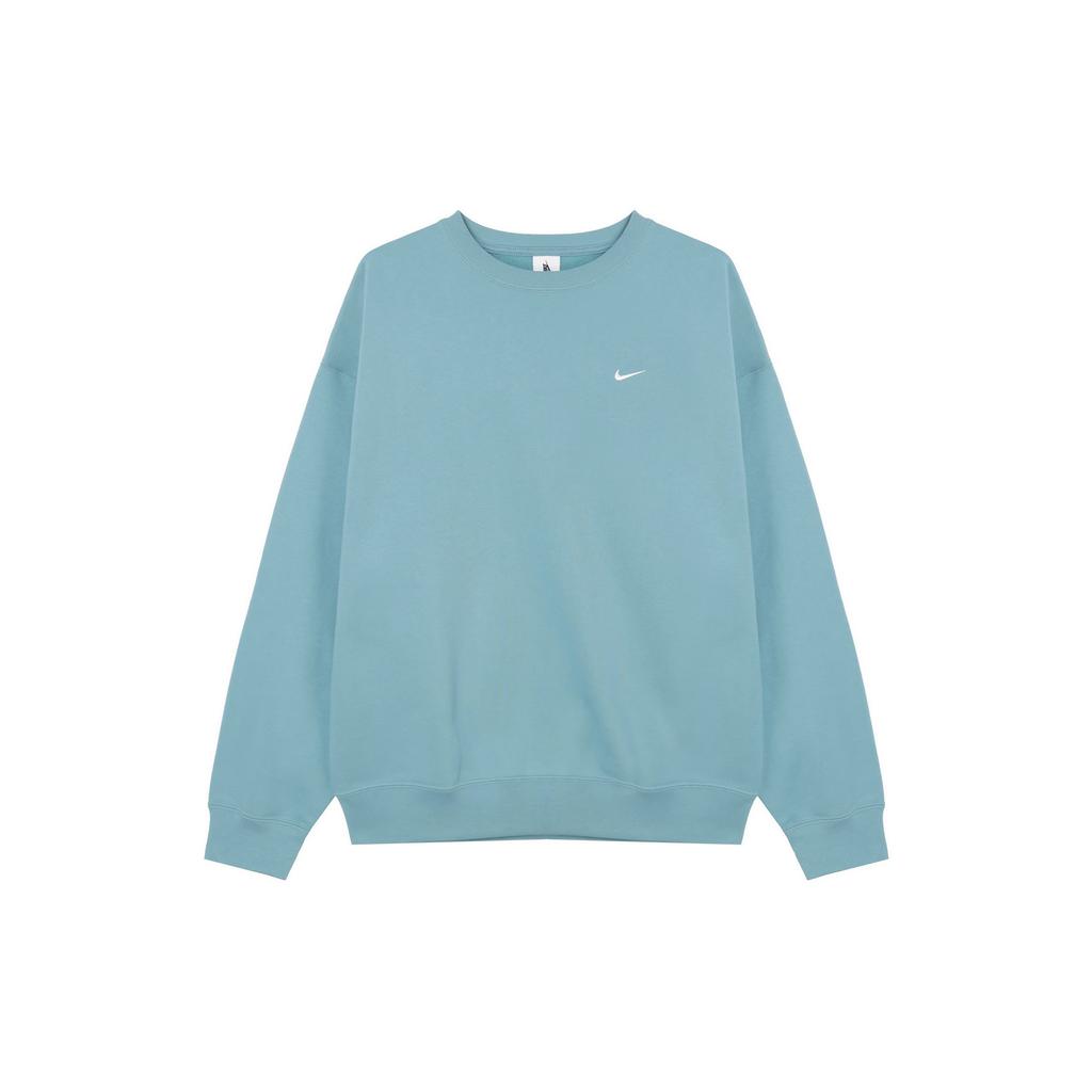 Nike Logo Embroidered Crew Neck Pullover Long Sleeve Sweatshirt Men Sweatshirt Blue DX1361-464