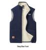 JEEP SPIRIT Fleece-Lined Lambswool Vest Cardigan SS7352