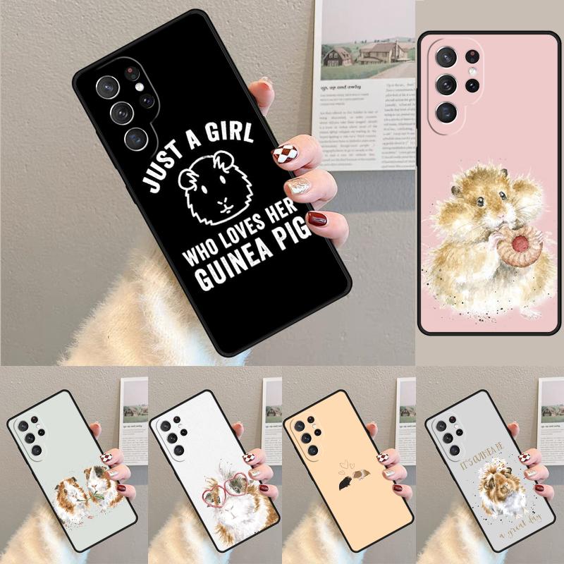 Guinea Pig Hamster Cute Silicone Phone Case For Samsung Galaxy note 10 pro S26 S25 S24 S23 S22 S21 Plus S25Ultra Capa Cover