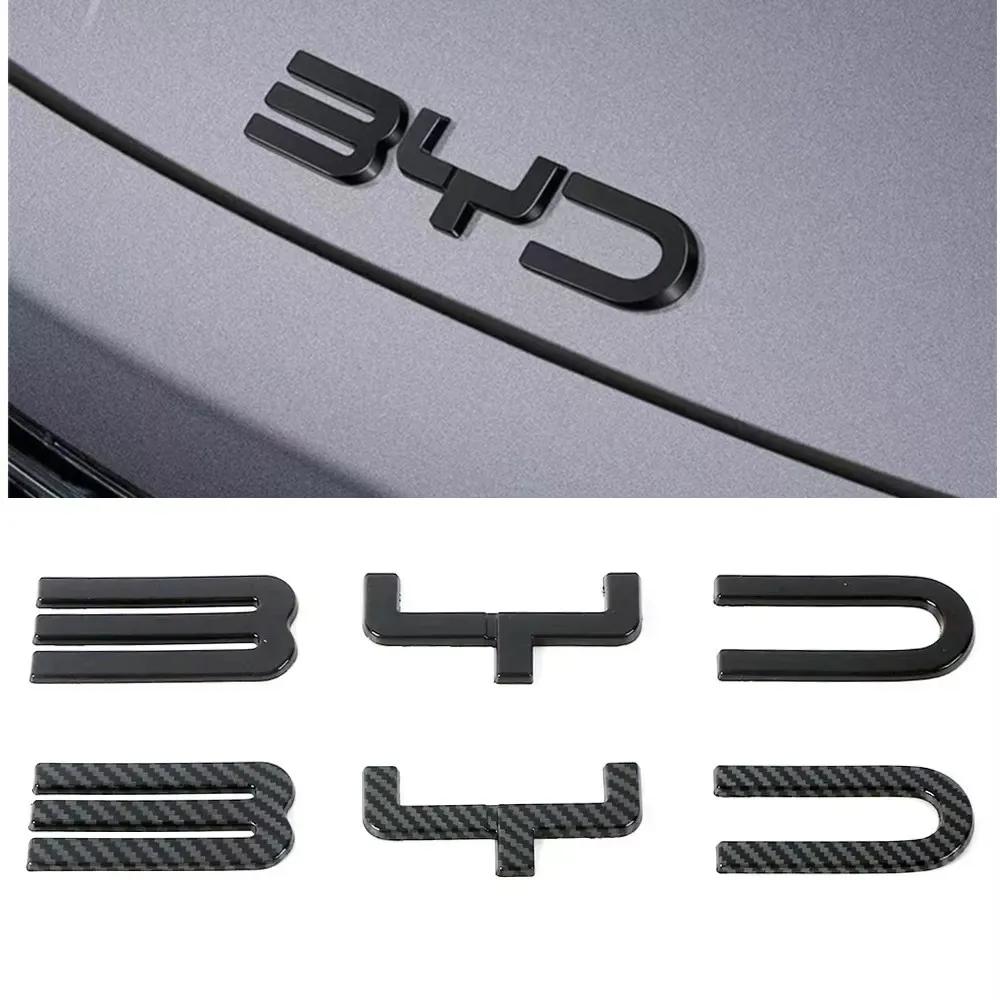 Per BYD SEAl DOLPHIN Accessori Auto Paraurti Anteriore Emblema Badge Decalcomania Nero Carbonio Adesivo di Modifica