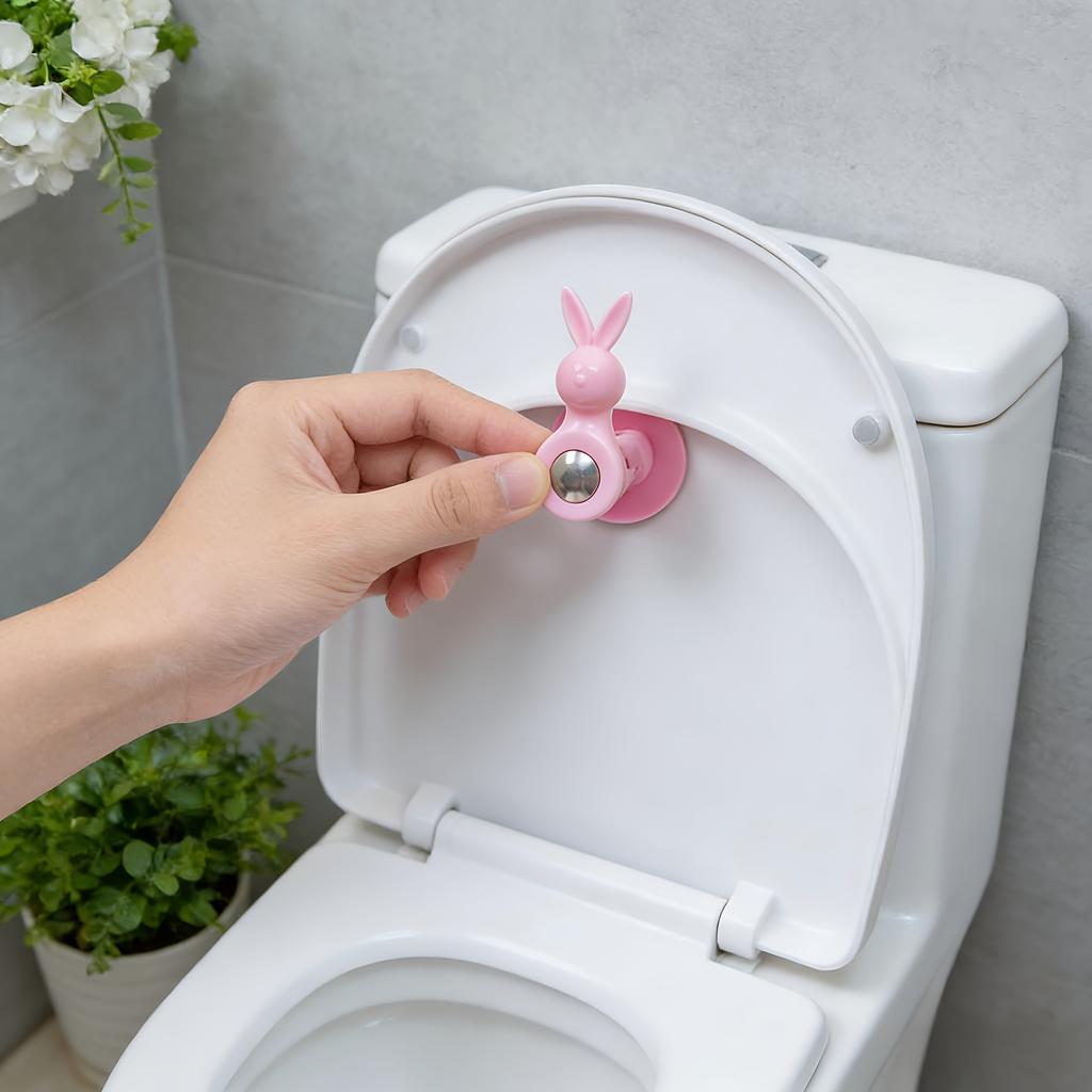 Toilettendeckelhalter Anti-Fall-Haken Toilettenringständer Befestigungsvorrichtung Stabil Nicht Herunterfallend Klemme Bule Haushaltsreinigung