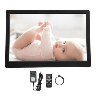 14,1 Zoll großer digitaler Bilderrahmen HD Digitaler Fotorahmen Videowiedergabe Fernbedienung eingebaut
