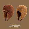 Supck winter warm and fleece double-sided can wear lamb fleece outdoor cycling ear protection windproof thickened hair