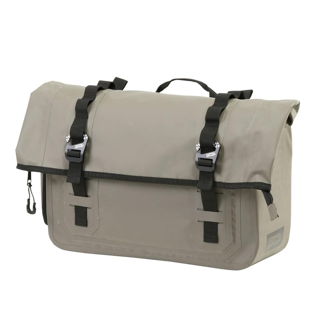 DOPPELGANGER Tarpaulin Saddlebag WP Storm Khaki DBT607-KH