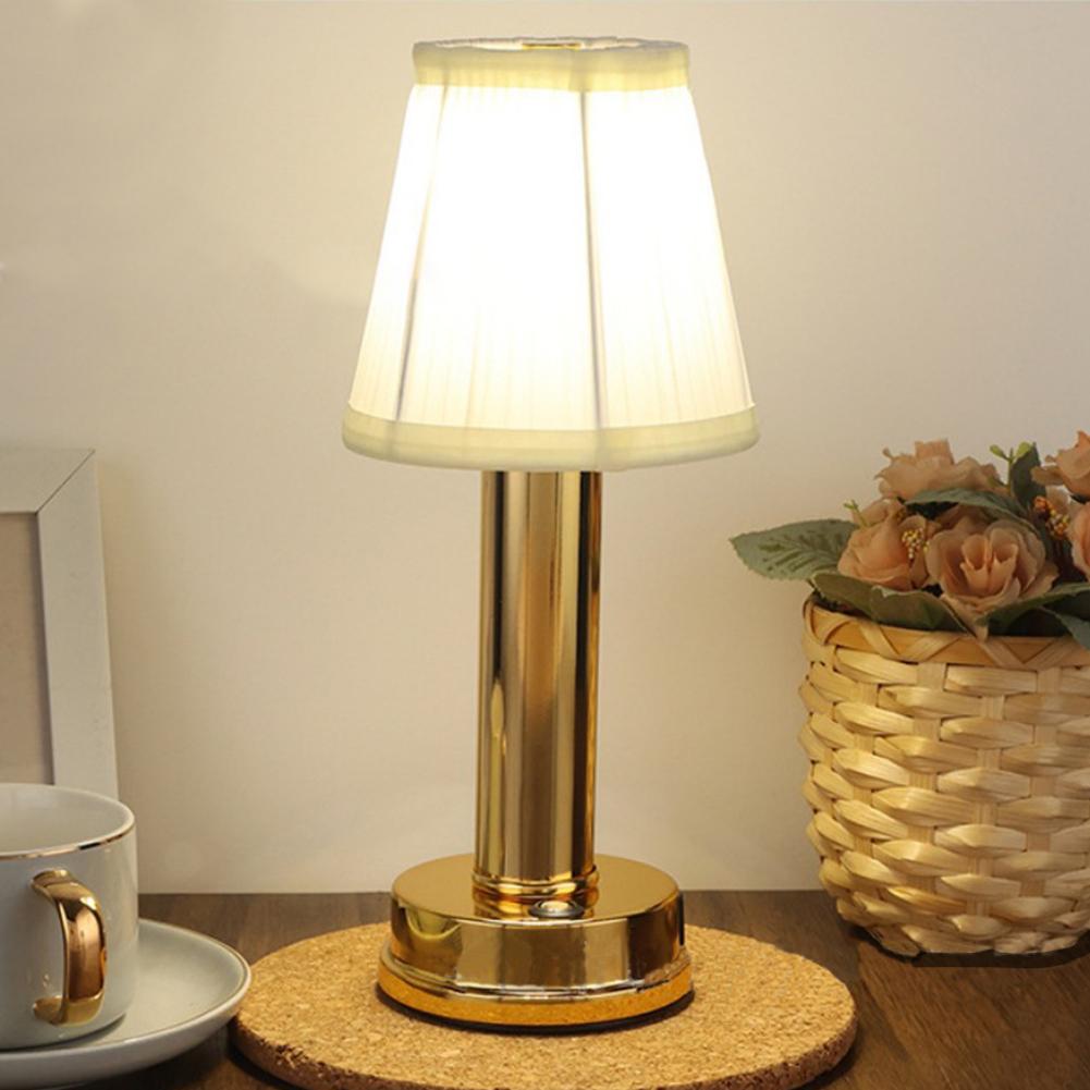Lămpi de masă mici moderne fără fir, Lampă de birou portabilă cu LED cu intensitate reglabilă, Lumină de noapte reîncărcabilă cu baterii