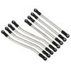 8PCS RC Car 1:10 Stainless Steel Link Plastic Rod End Adjustable for Axial Capra 1.9 UTB-AXI03004 1/10 RC Car Crawler Parts