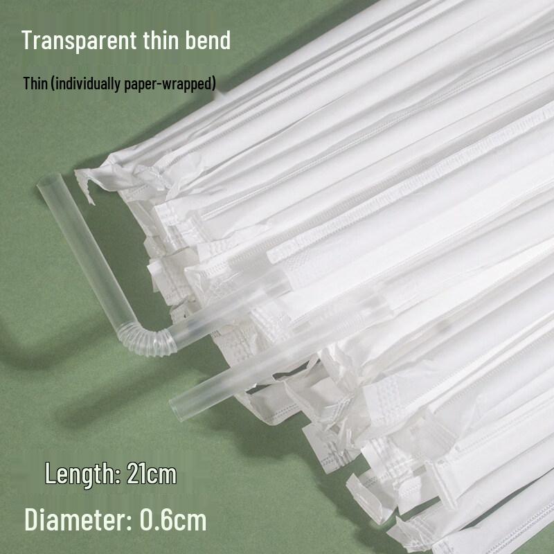 Individually Wrapped Disposable Straws
