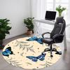 1pc Butterfly Print Chair Carpet for Office, Non-slip, Soft and Durable Office Rug for  Decoration, Perfect for Office Yy260105050
