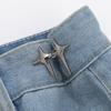 Adjustable Waist Buckle: Anti-Exposure Brooch for Jeans