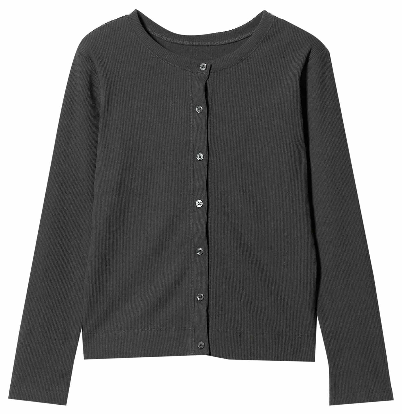 

United Arrows Green Label Relaxing Melange Boucle 2-Way Cardigan, 36271000003, 1900 DK.GRAY (19), Free Shipping