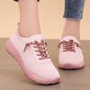 Women's Shoes Couple Breathable Casual Shoes Shallow Mesh Shoes Soft Sole Lace-up Shoes Women's Lightweight Single Shoes