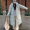 Down and Padded Jacket Women's New 2025 Thickened and Warm Korean Version of Loose Long Over-the-knee Cotton Jacket Winter Padded Jacket