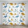 Cartoon Style Ctue Dinosaur Thin Shading Decorative Piece Dinor Children Window Drapes For Living Space Bedroom Space Decor