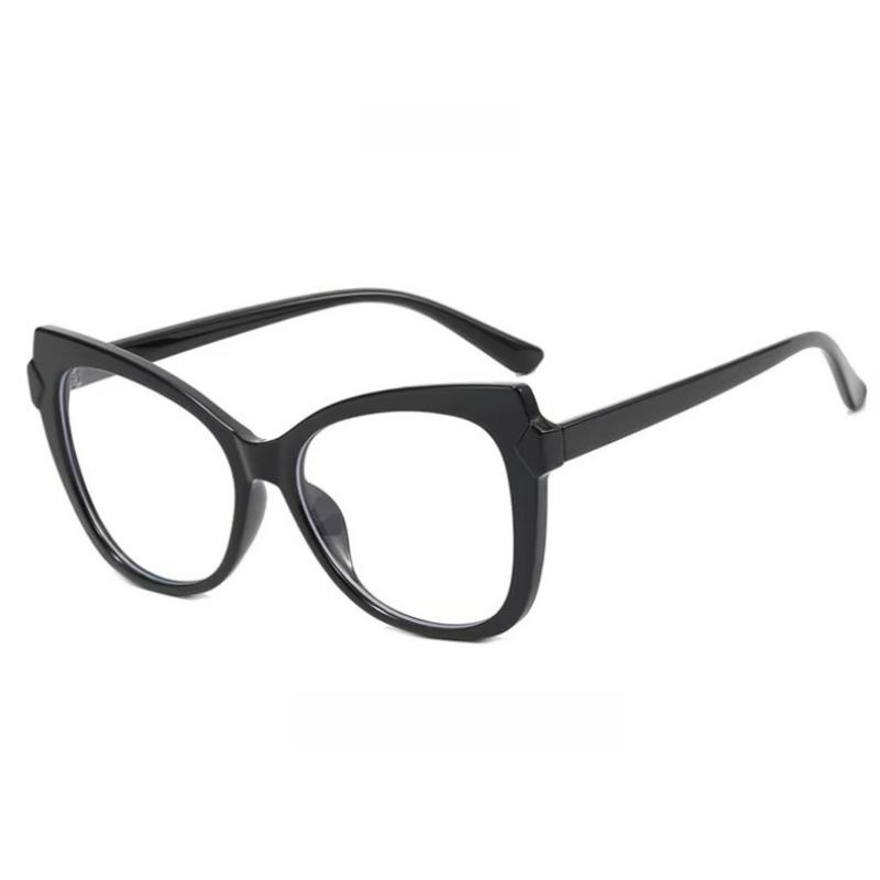 Color Matching Cat's Eye Personalized Women's Fashion Sunglasses Transparent Lenses Daily Leisure and Vacation Accessories