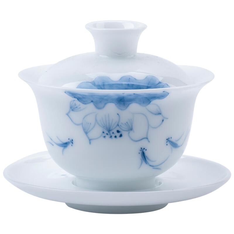 Jade Porcelain Gaiwan Tea Set