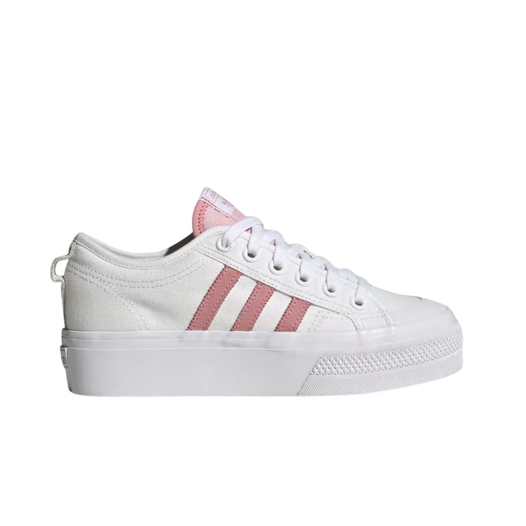 (w) Adidas Nizza Platform Cloud White Super Pop Core Black