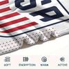 USA Fußball bedeckte Flanelldecke, weicher Überwurf für Schlafzimmer Sofa, waschbar, Fußballfanartikel, tolles Geschenk.