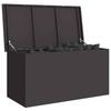 Outdoor Storage Box Black 100 X 50.5 X 50 Cm Steel