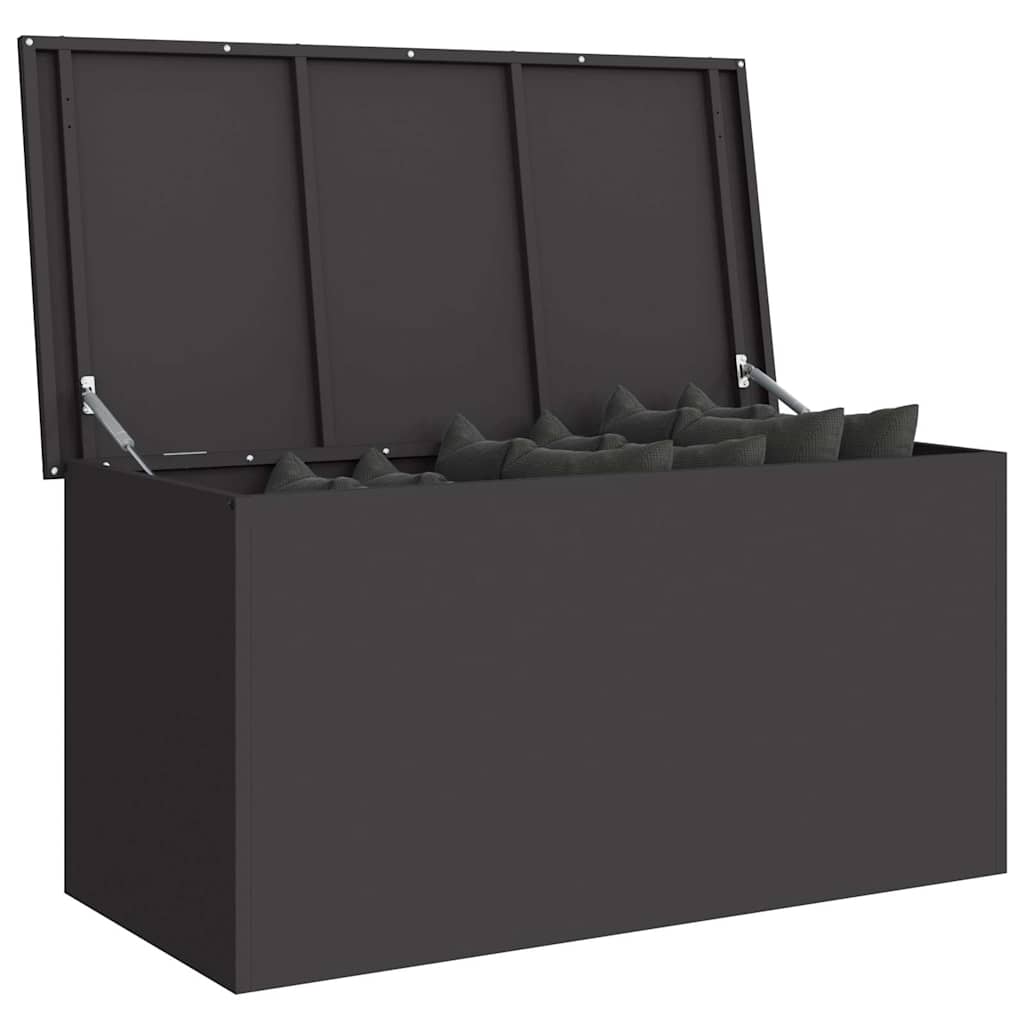 Outdoor Storage Box Black 100 X 50.5 X 50 Cm Steel