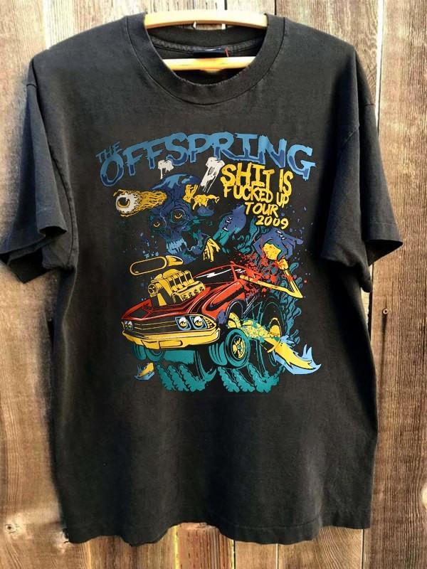 Винтажная футболка группы The OFFSPRING Классическая Унисекс Полный размер от S до 5XL PN020 Унисекс Футболка XL