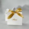 White Mini Candy Boxes for Wedding Baby Shower Favors Birthday Christmas Party Gift Packaging Small Treat Bags Decor