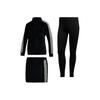 Boa Fleece 3P Pilling Fleece Golf Sports Set Women Sports Set Black GM1480