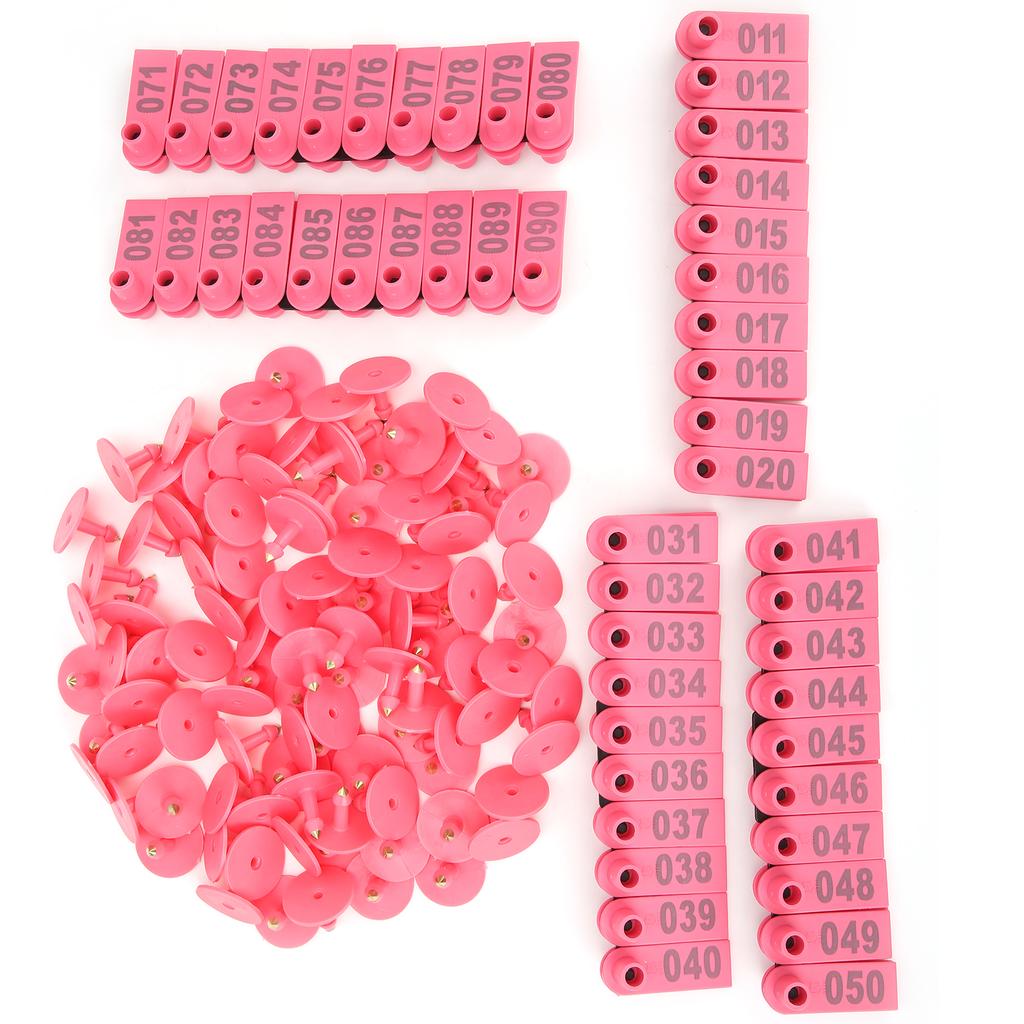 Schwein Rind und Schaf Ohrmarke Nutztier Identifikationskarte Ziege Ohrmarke 100er Pack