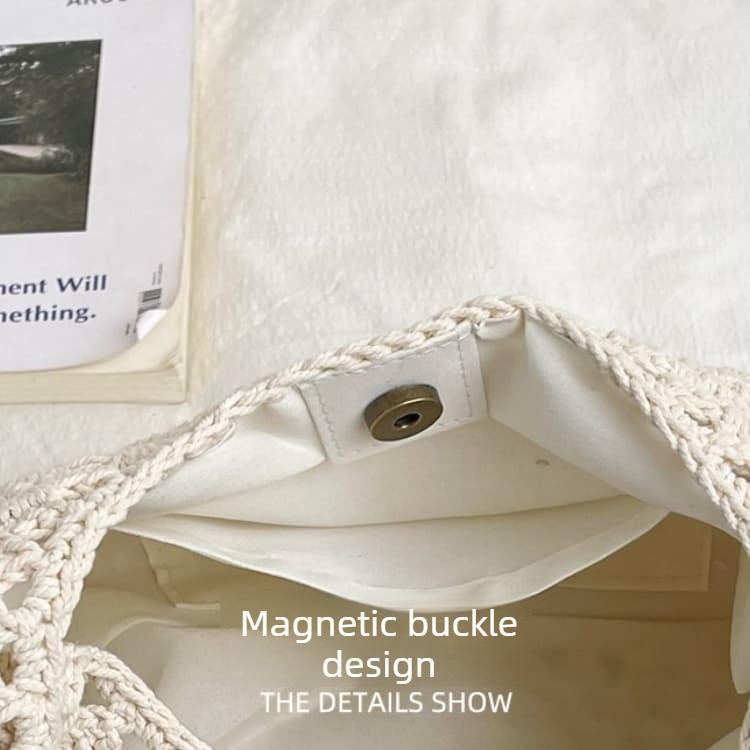 Hand Crocheted Hollow Underarm Bag Women's Shoulder Bag