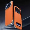 Funda de Cuero Genuino para iPhone 17 Pro Max, Funda Magnética con Ventana de Visualización Coque para iPhone17 17Pro, Tapa Flip con Protector de Lente