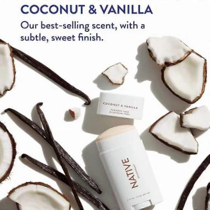 Native Sensitive Deodorant Enthält Inhaltsstoffe natürlichen Ursprungs 72 Stunden Lang anhaltender Geruchsschutz Ozean Holziger Duft