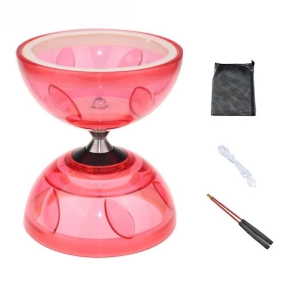 Leather Chinese Yoyo Diabolo Set Bowl Shape Diabolo Toy Chinese Diabolo  Entertainment Supplies