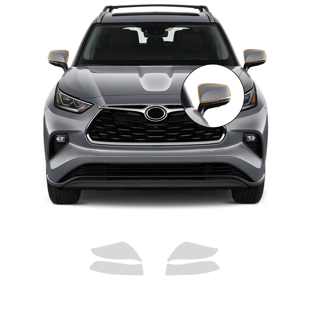 Pre-Cut TPU PPF Clear Paint Protection Film 8.5mil for Toyota Highlander 2020-2024 Headlight and Rearview Mirror Kit