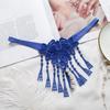 Pearl String Lace Flower Panties Thin Belt Transparent T-Pants Sexy Mesh Thongs  Valentine's Day