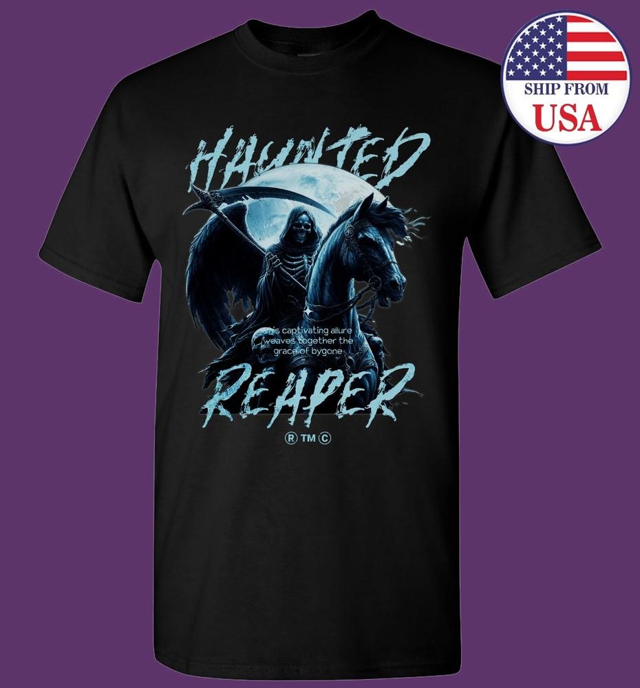 Haunted Grim Reaper Horse T-shirt