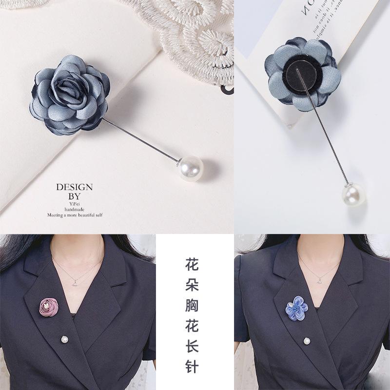 Brooch Female Japanese Flower Anti-Light Pin Temperament Versatile Corsage Hipster Suit Collar Accessories New