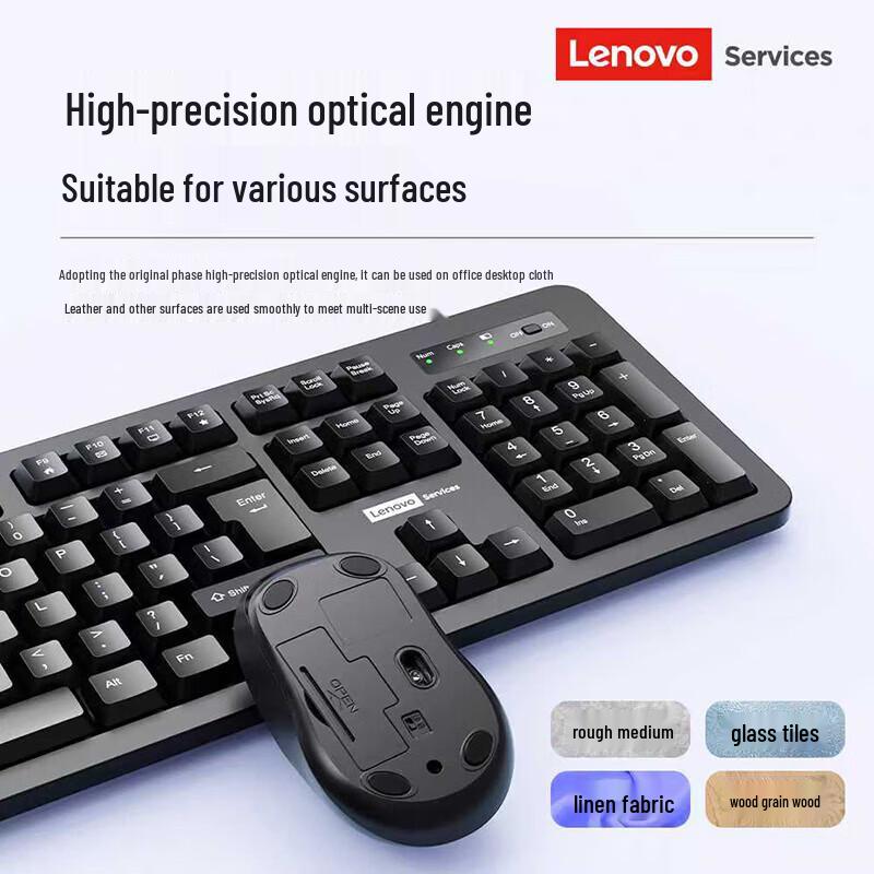 Lenovo KN101 Wireless Keyboard and Mouse Combo