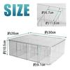 eGadget Trading Card Storage Case, Large Capacity, with Lid, Stain-Resistant, Fully Clear, and Removable Dividers