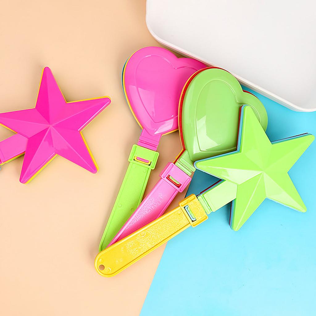 Pack Of 4 Portable Hand Clappers For Sports Events Parties Cheering With Loud Noise Eco Friendly Recycled PP Material