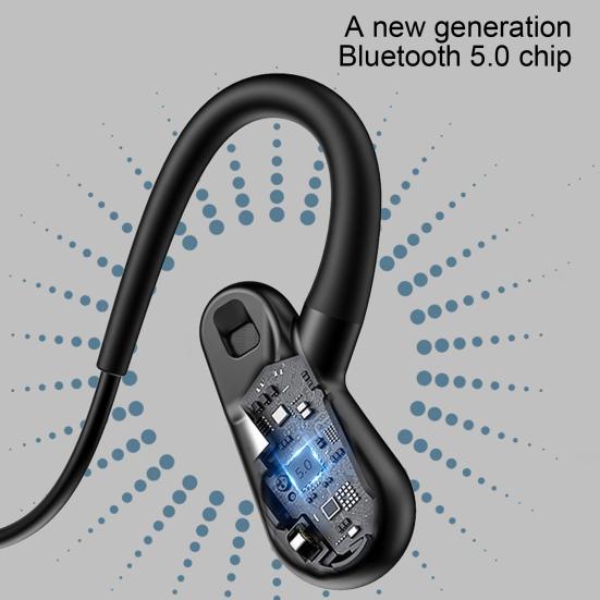 A01 Bluetooth-compatible Earphone Ear Hook Bone Conduction Built-in 16G Memory Wireless Sports Headphone for Mobile Phone