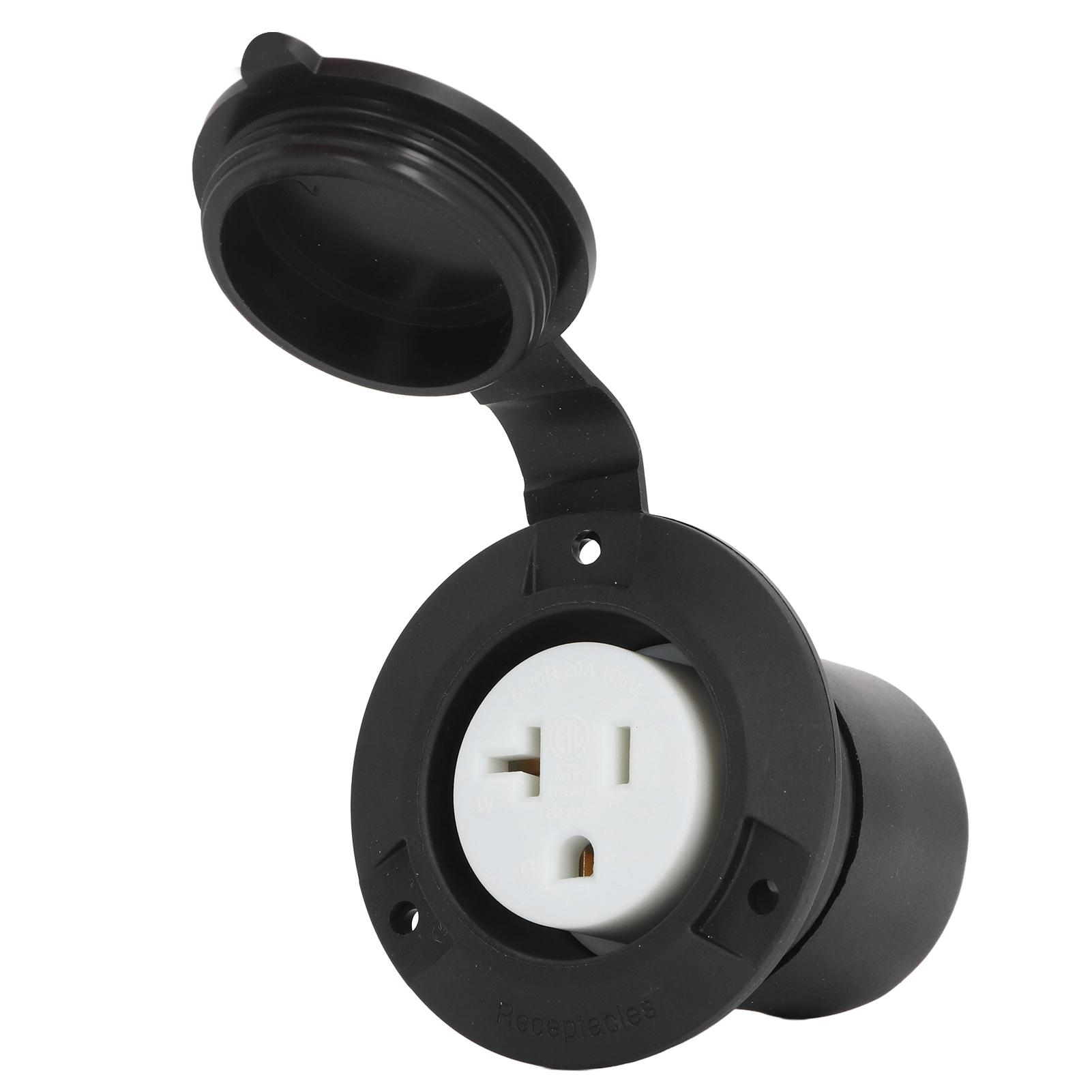 

Flanged Power Outlet 2 Pole 3 Wire PC and Rubber Straight Blade Flanged Outlet 125V 20A