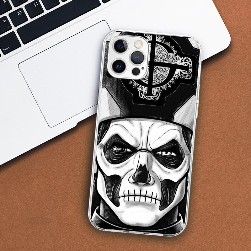 Ghost Papa Emeritus Phone Case For Apple iPhone 11 12 13 15 14 Pro 7 XR X XS Max 8 Plus + Mini SE Customized Print Soft Cover