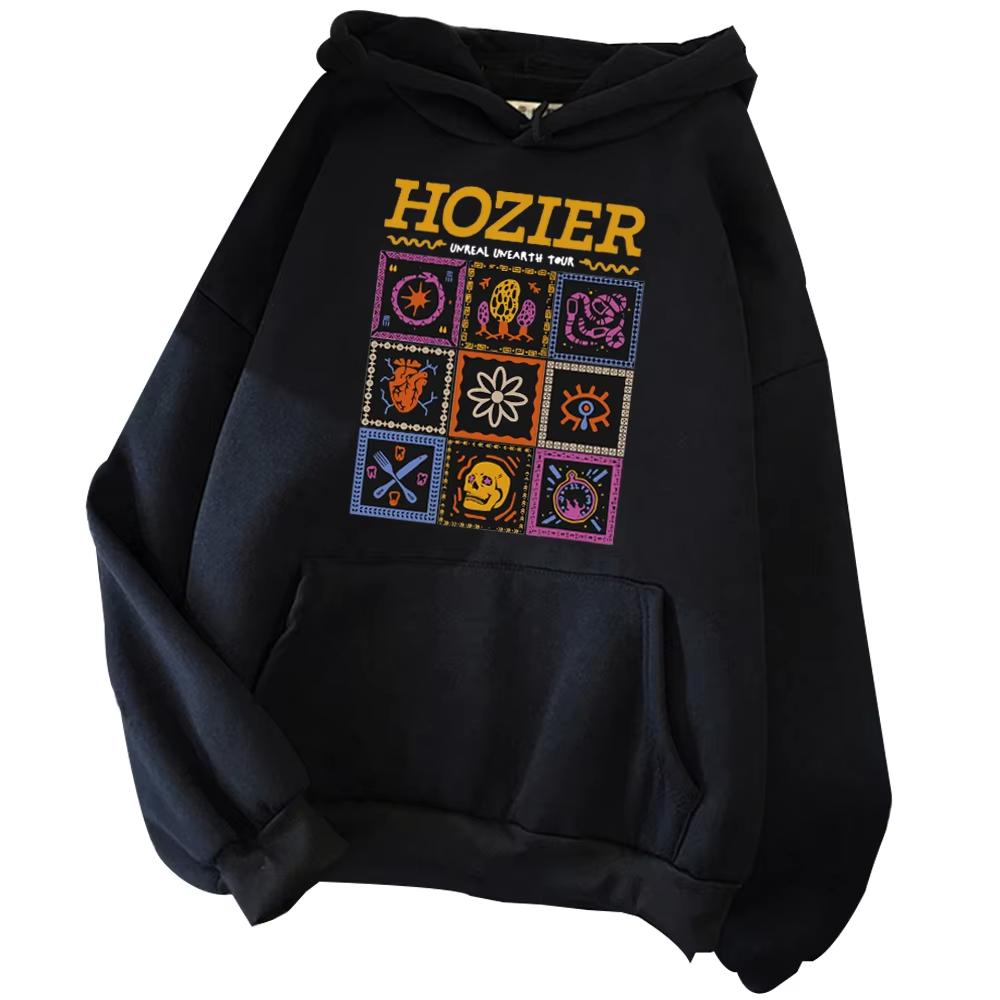 Hozier Unreal Unearth Tour Hoodie Hozier Music Album Hoodie Hozier Merch Fan Gift Unisex Pullover Tops Streetwear S