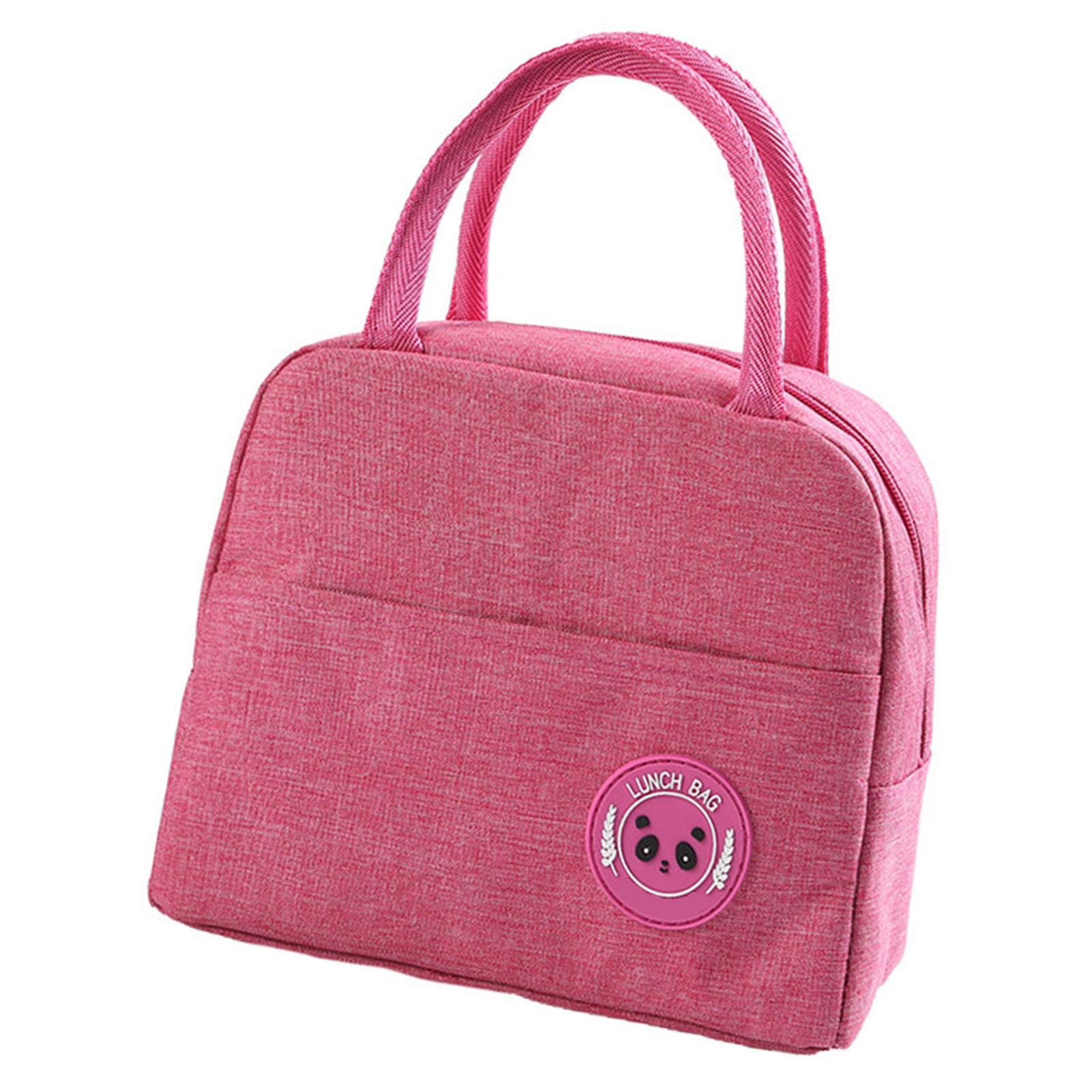 

6L Portable Insulation Bag Lunch Tote Bag Thermal Cooler Handbag Reusable Waterproof Large Capacity Leak proof for ярко-розовый