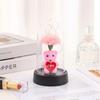 New immortal flower, cute bear soap flower with lamp, room creative ornament, bedroom night light ornament