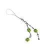 Fashionable Four Leaf Clovers Phone Charm Sturdy Acrylic Alloy Keychain Portable Phone Pendant for All Ages Adults