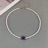 Shell Starfish Woman Short Necklace Summer Bohemian Holiday Gift Handmade Choker White Seed Beads Neck Jewelry Holiday Gifts