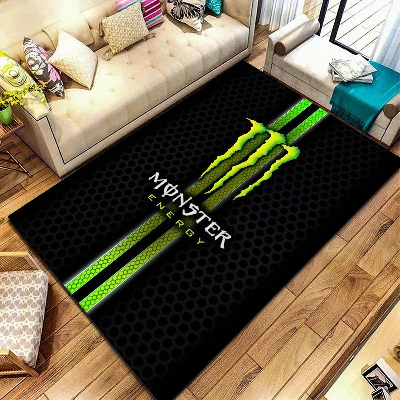 Monster Energy Carpet Rug for Living Room Bedroom Home Sofa Decoration,Kids play Nonslip Floor Mat