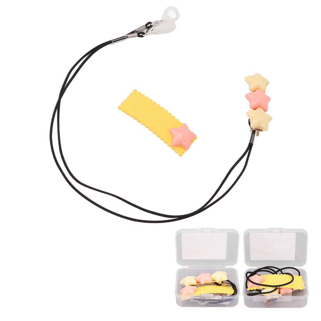 Hearing Amplifier Clip Holder Portable Cute Star Shaped BTE Hearing Amplifier Lanyard for Kid Elderl